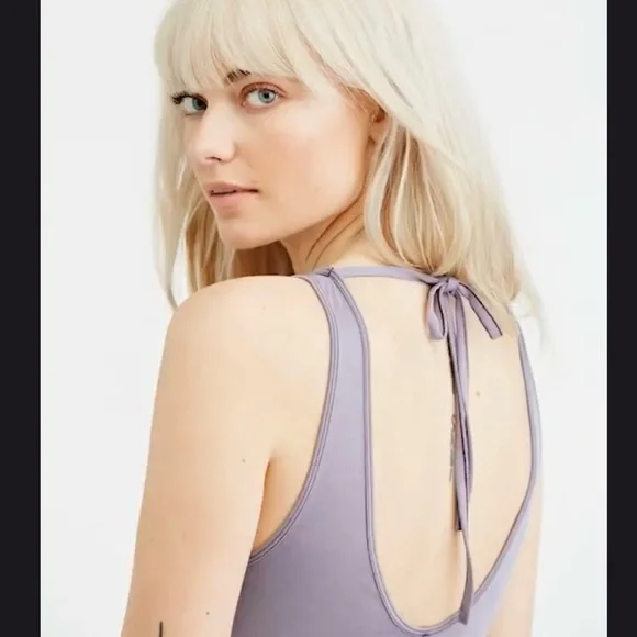 Vintage Free People Washed Sugar Strappy tank W Ruched front Tank M - Picture 2 of 7